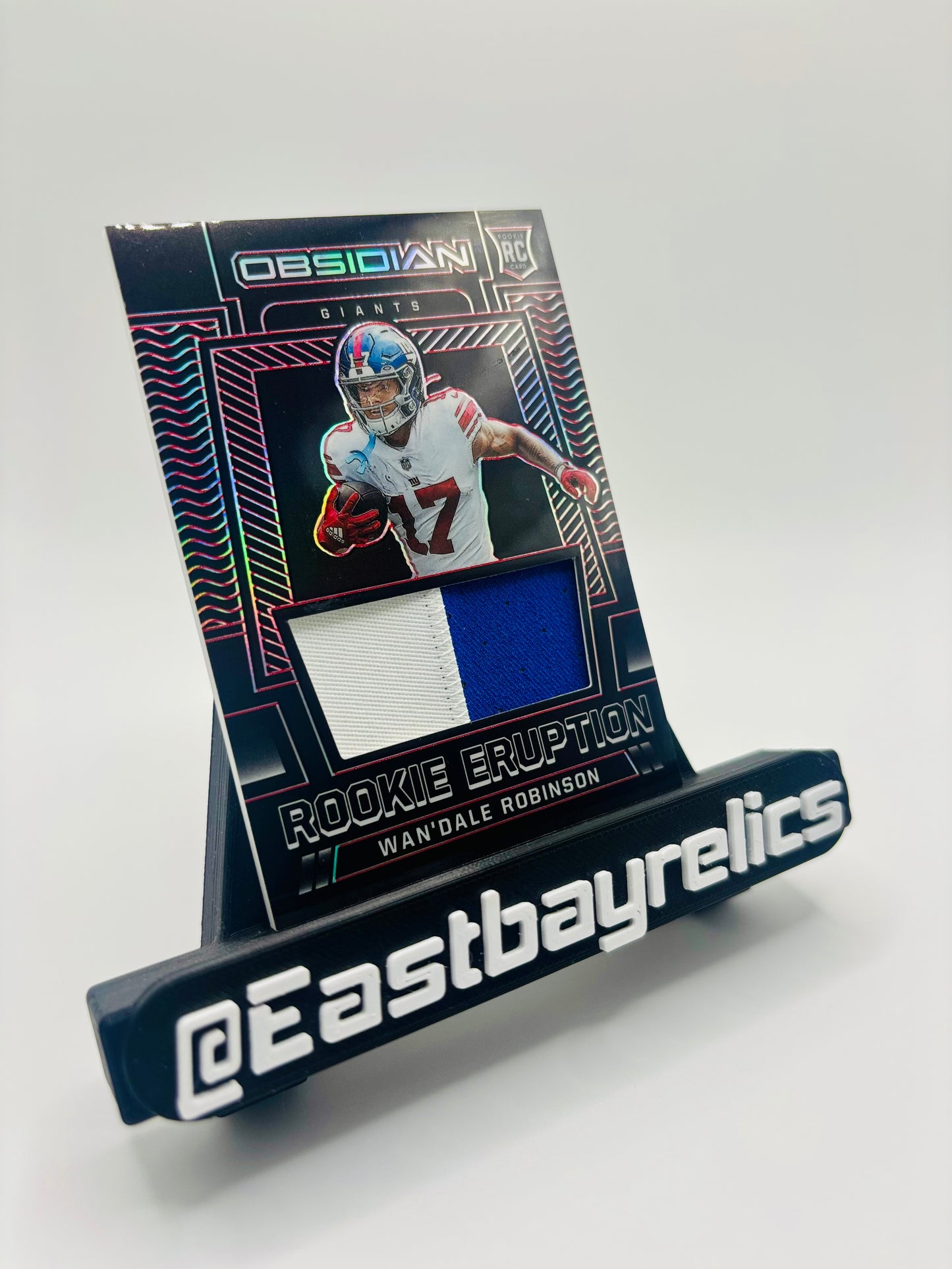 2022 Panini Obsidian - Wan'Dale Robinson Rookie Eruption /10 Patch NYG Giants