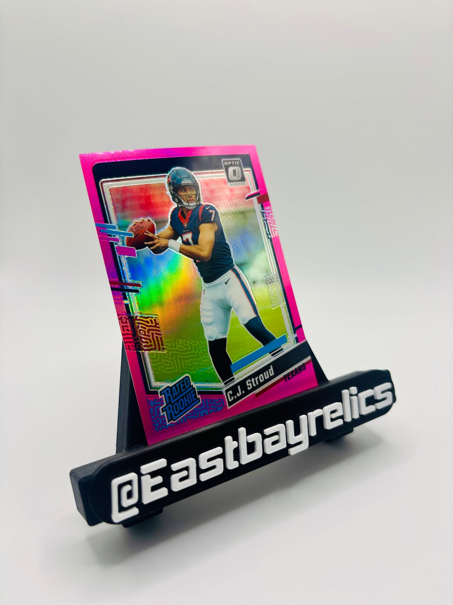 2023 Panini Donruss Optic - Rated Rookie C.J. Stroud #244 Pink Prizm (RC) HOU