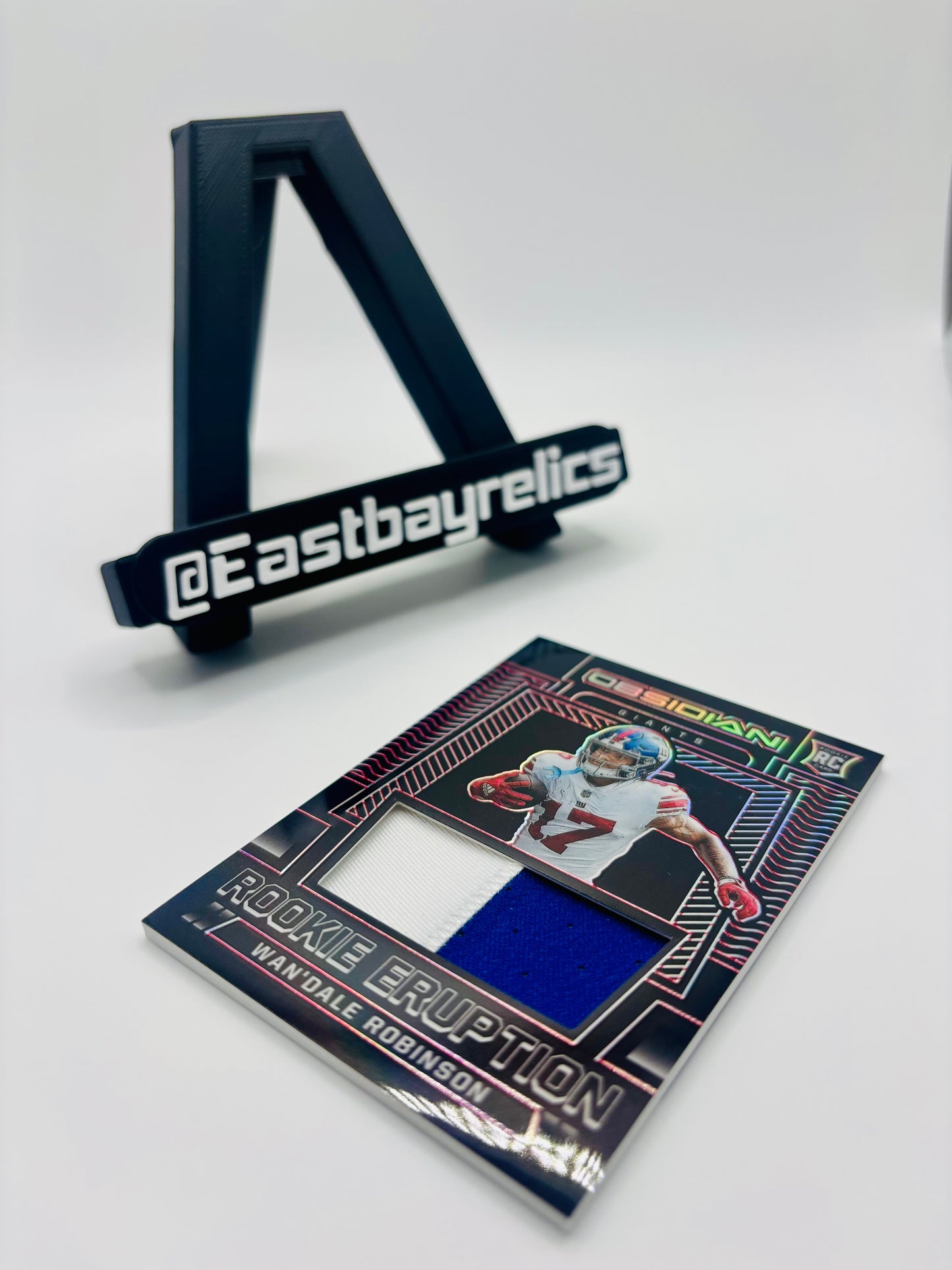 2022 Panini Obsidian - Wan'Dale Robinson Rookie Eruption /10 Patch NYG Giants