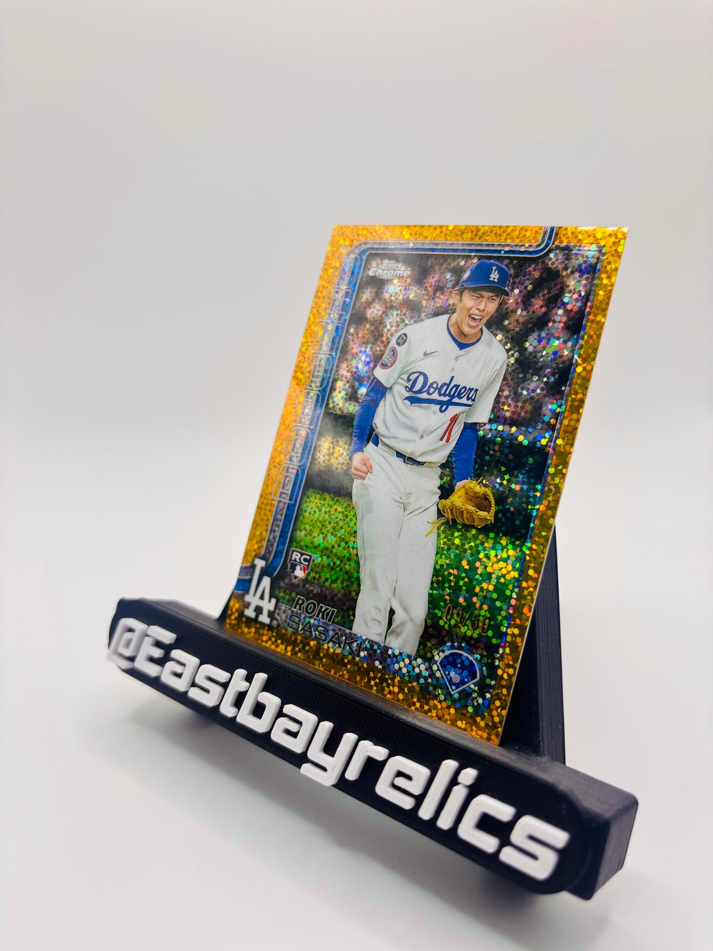 2025 Topps Chrome Roki Sasaki Gold Image Variation Rookie /50 #217 LA DODGERS