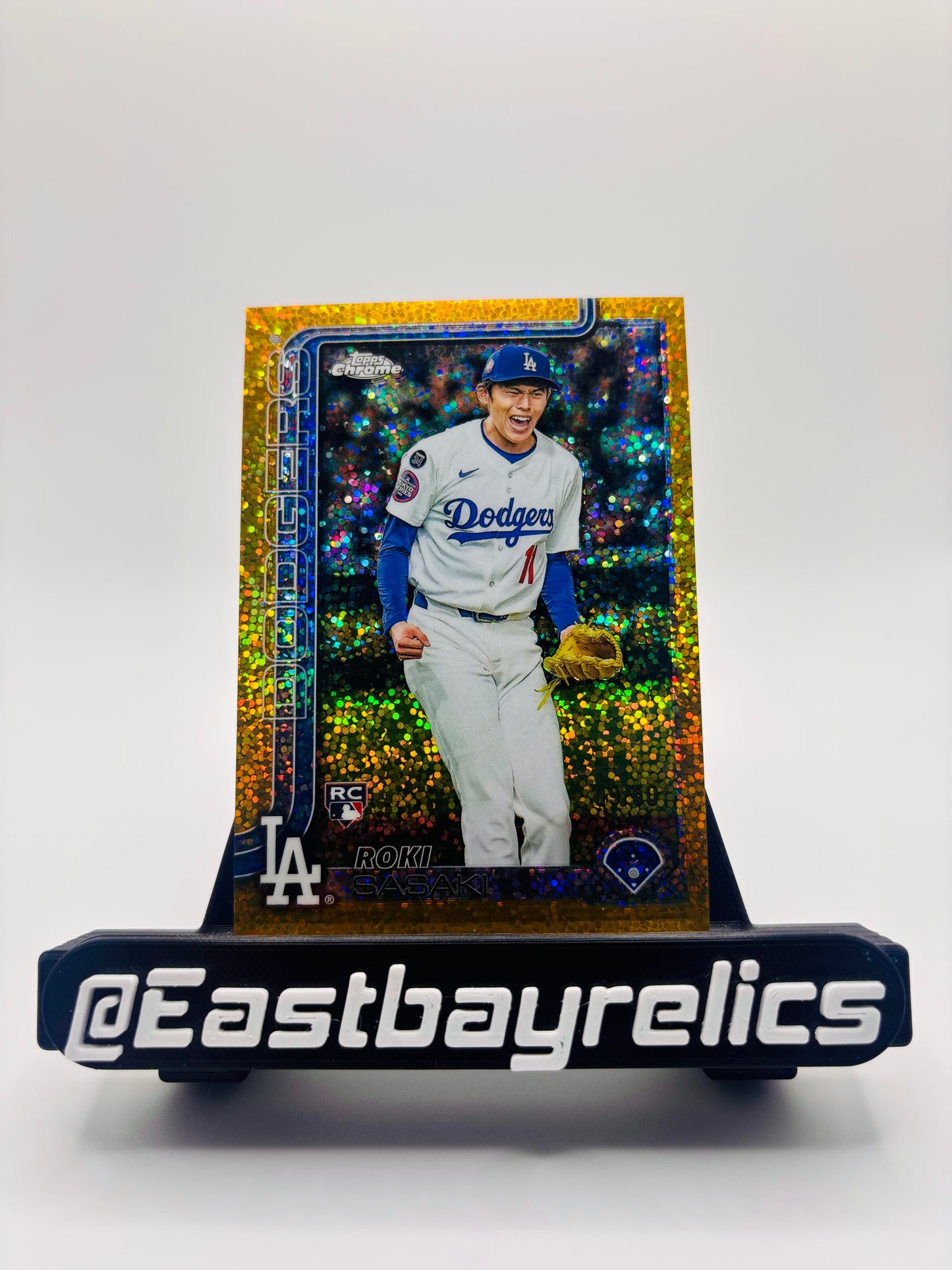 2025 Topps Chrome Roki Sasaki Gold Image Variation Rookie /50 #217 LA DODGERS