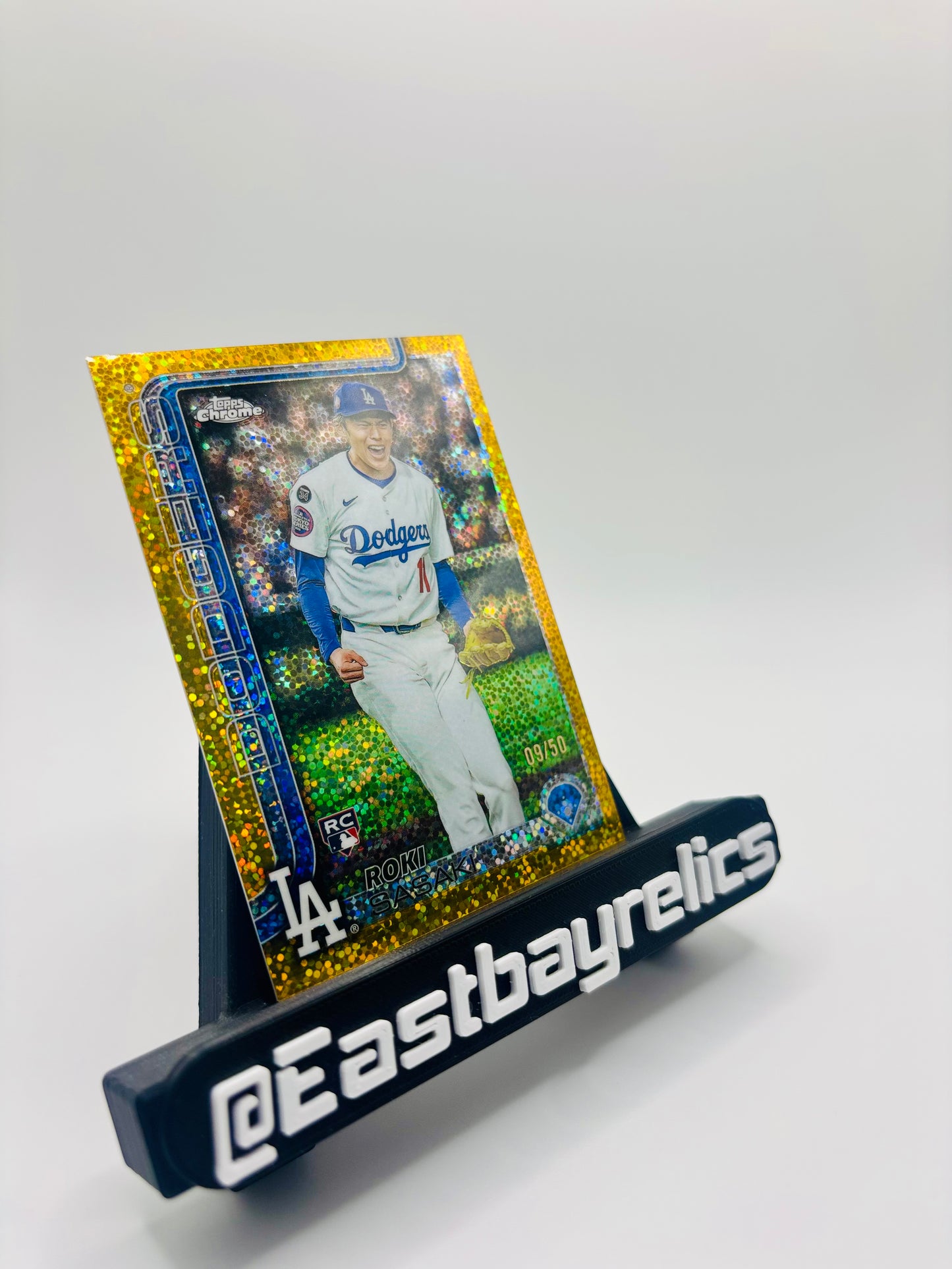 2025 Topps Chrome Roki Sasaki Gold Image Variation Rookie /50 #217 LA DODGERS