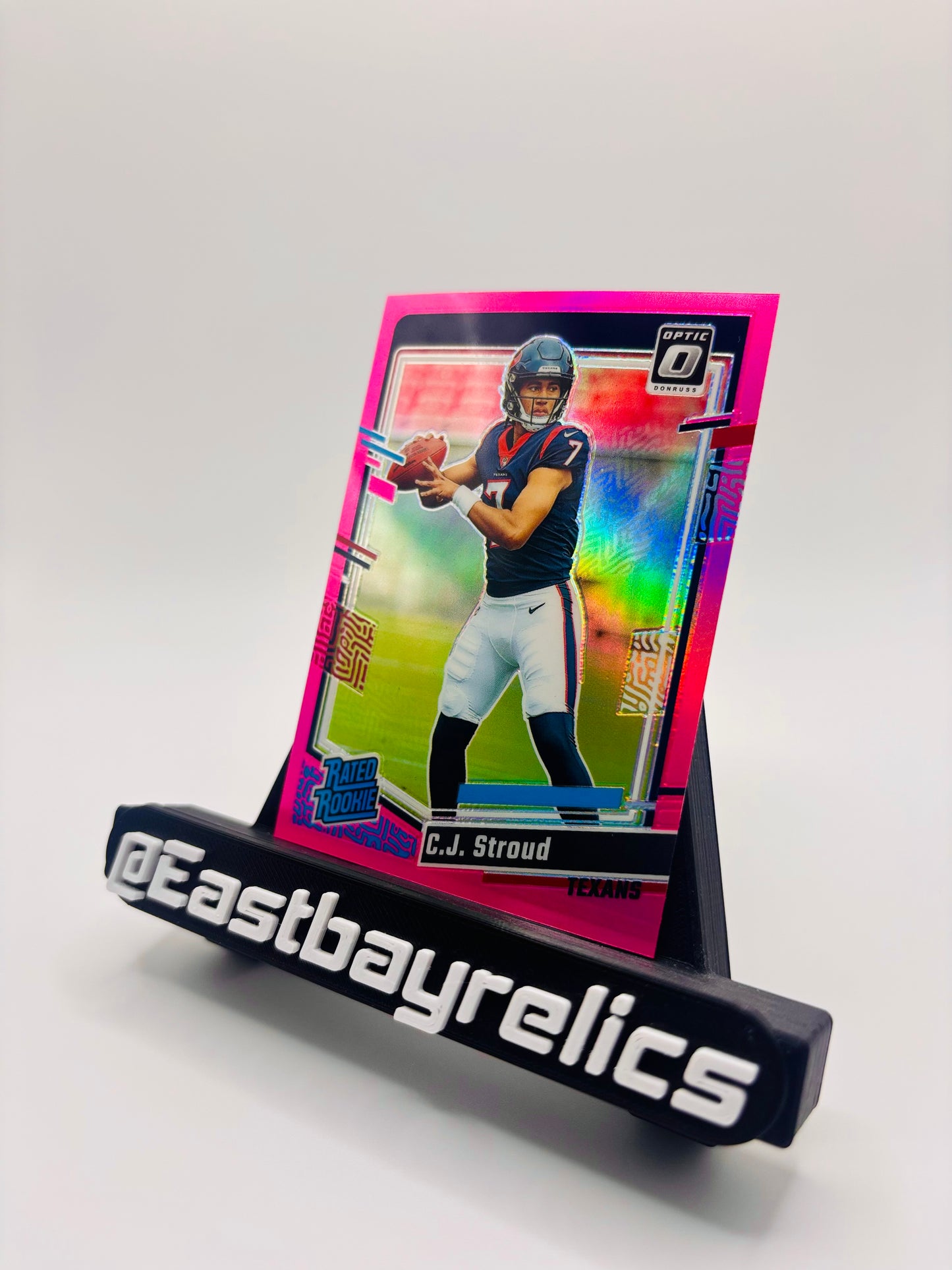 2023 Panini Donruss Optic - Rated Rookie C.J. Stroud #244 Pink Prizm (RC) HOU