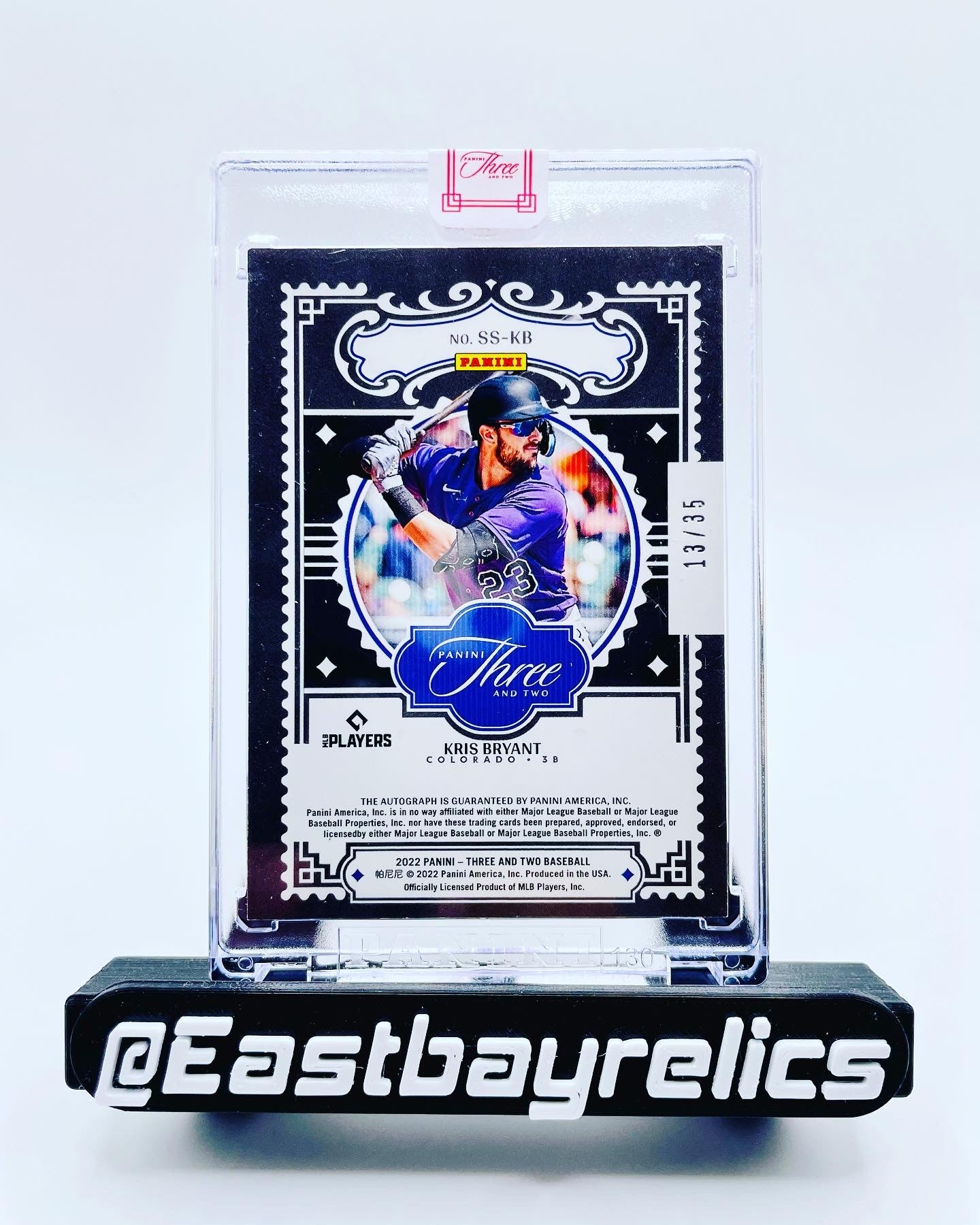 2022 Panini Three and Two superstar signatures Kris Bryant