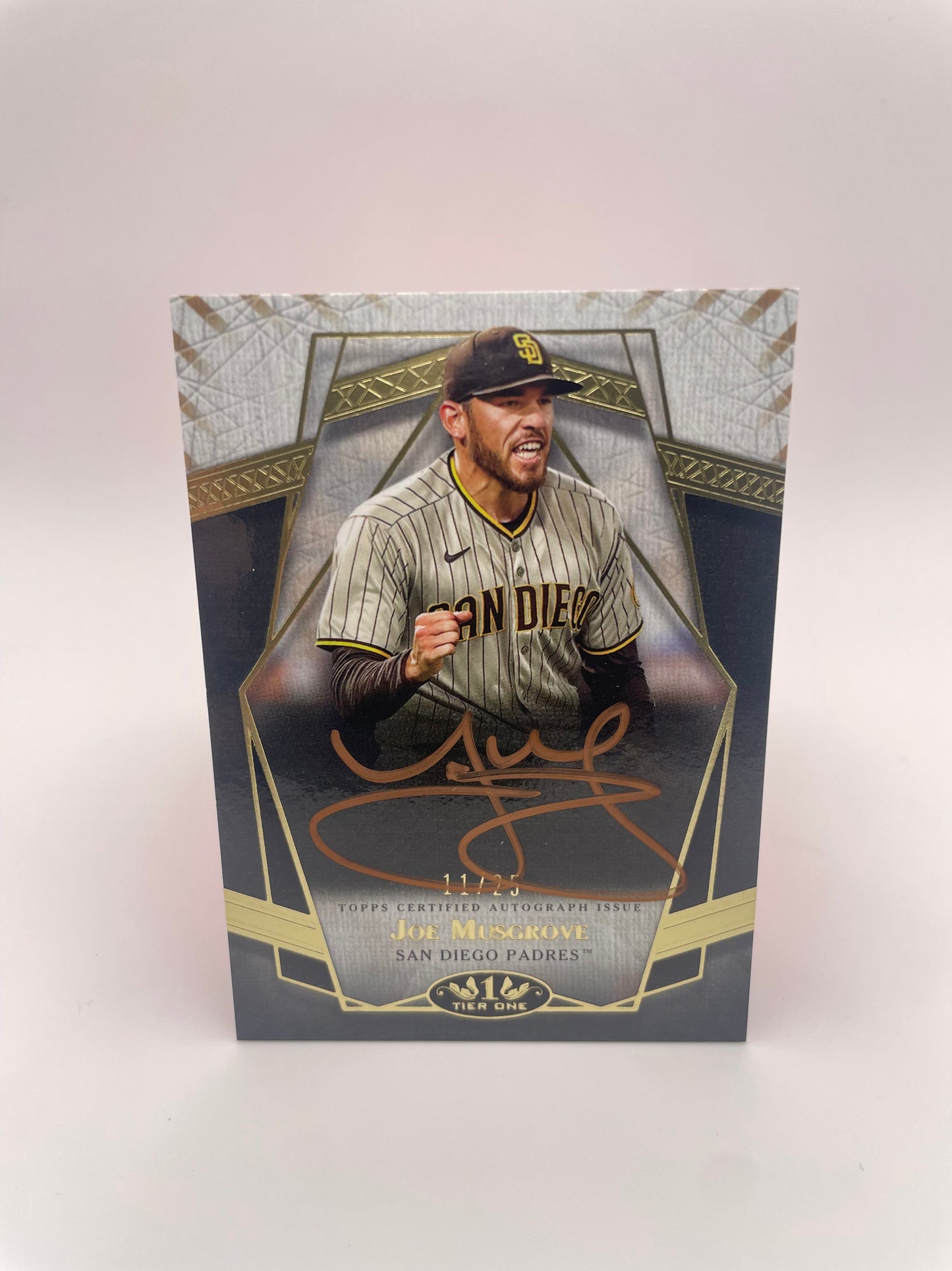 2022 Topps Tier 1 Joe Musgrove Prime Performers Autograph #’d/25