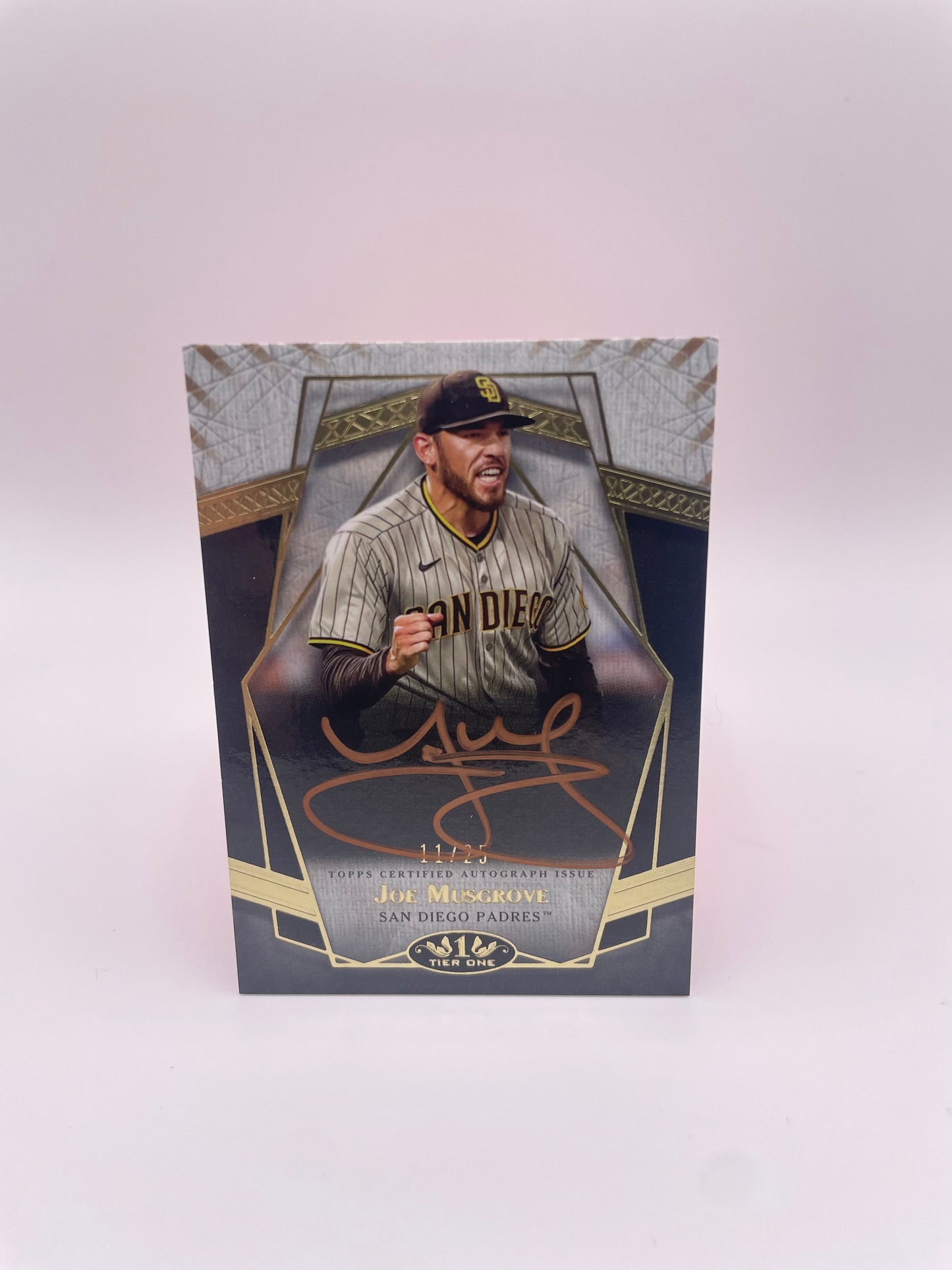 2022 Topps Tier 1 Joe Musgrove Prime Performers Autograph #’d/25