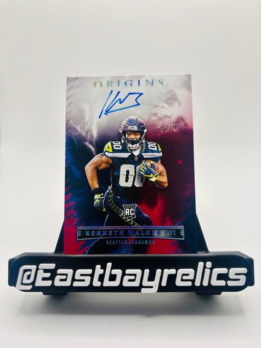 2022 Panini Origins Rookie Autographs  #RAU-KWA Kenneth Walker III /99 SEA #00