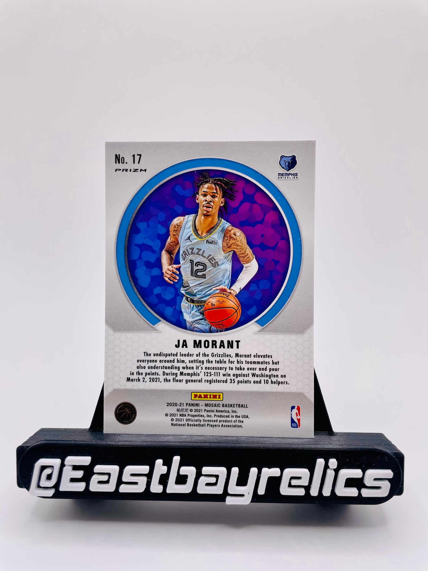 2020-21 Panini Mosaic No Huddle Ja Morant