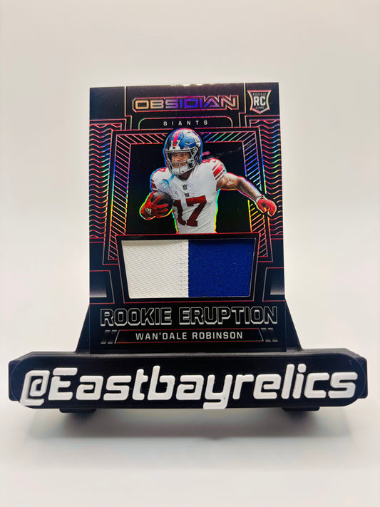 2022 Panini Obsidian - Wan'Dale Robinson Rookie Eruption  /10 Patch NYG Giants