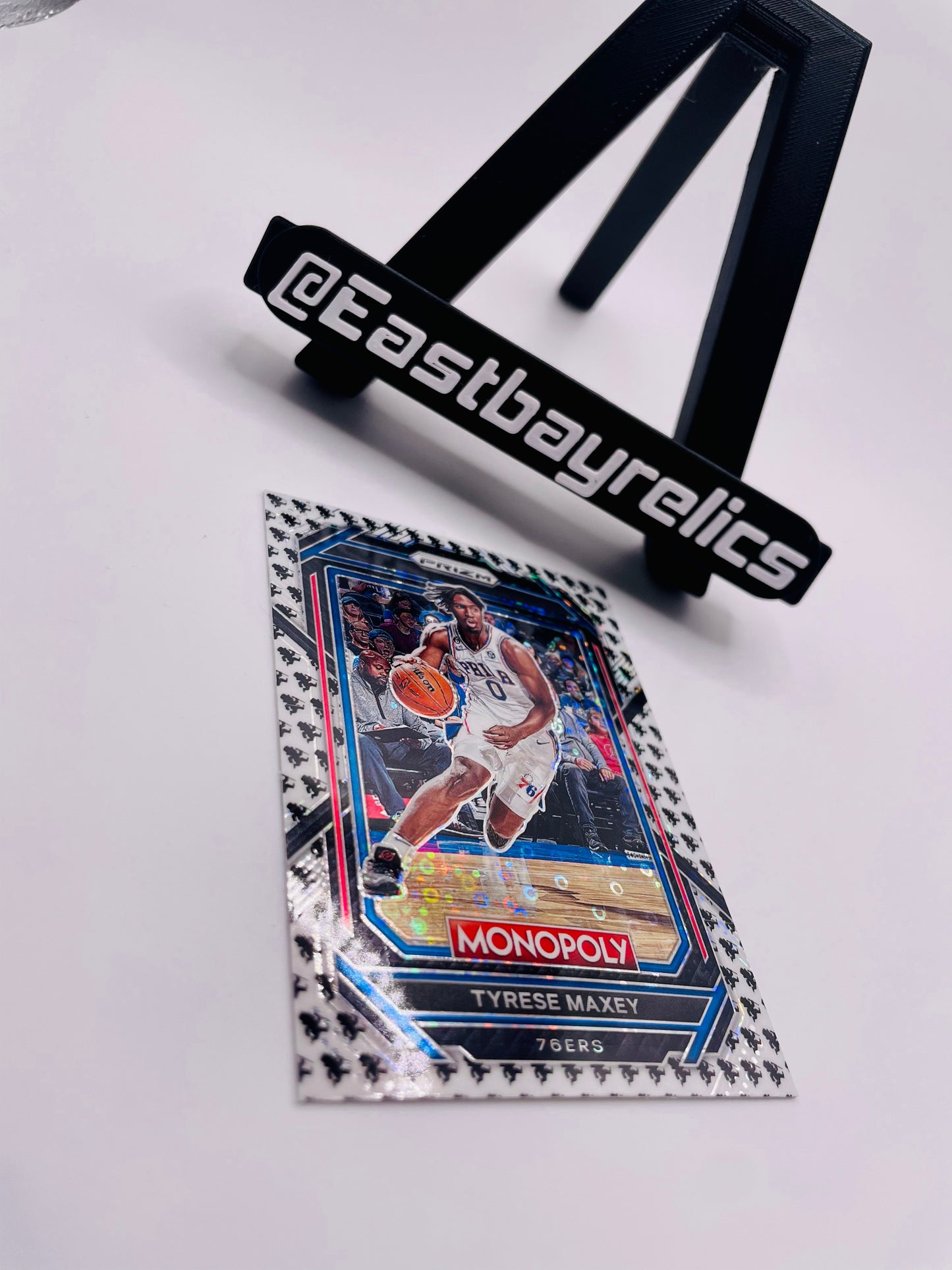 2022-23 Monopoly Prizm “running Mr. monopoly” Tyrese Maxey