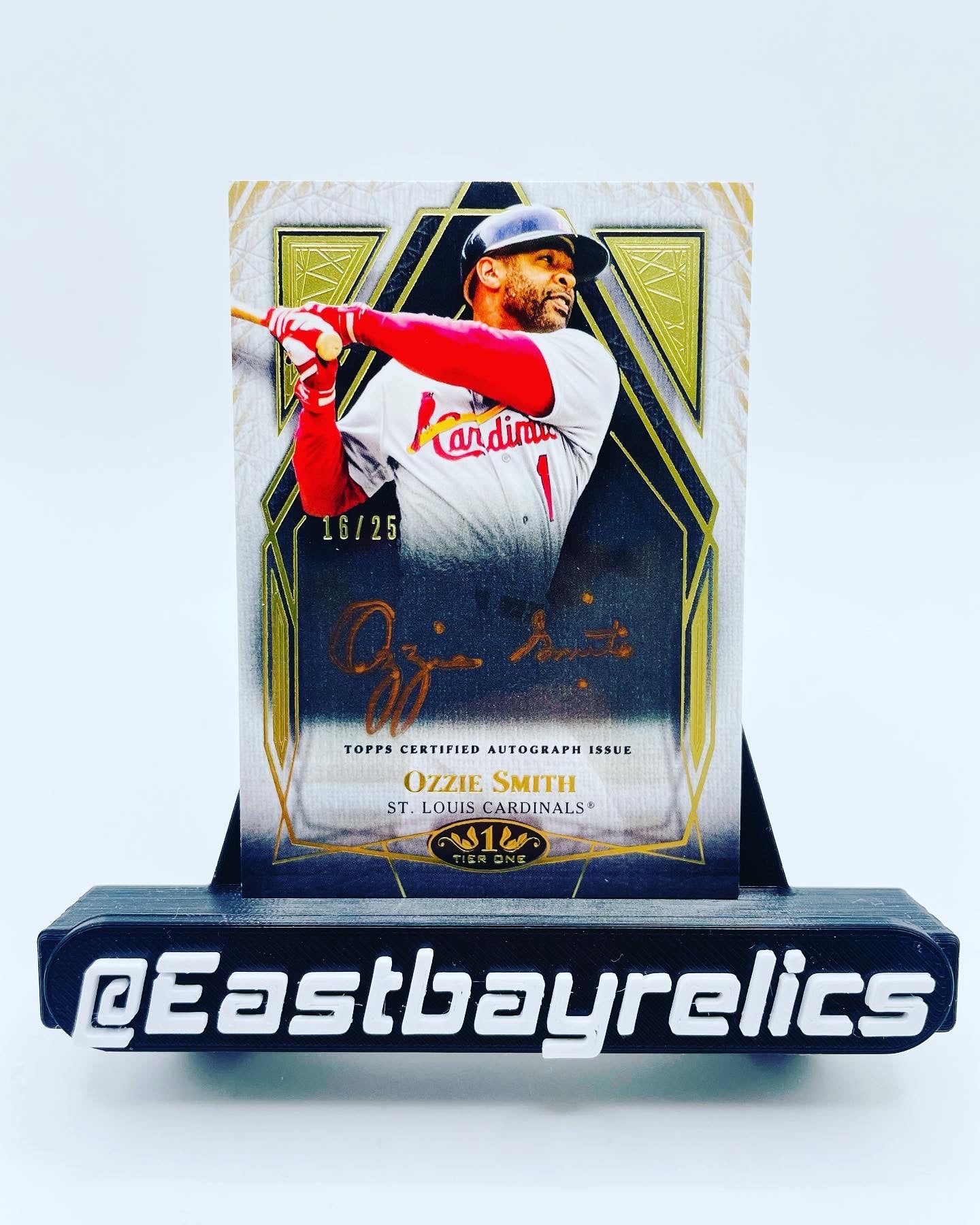 2022 Topps Tier 1 Ozzie Smith Bronze auto