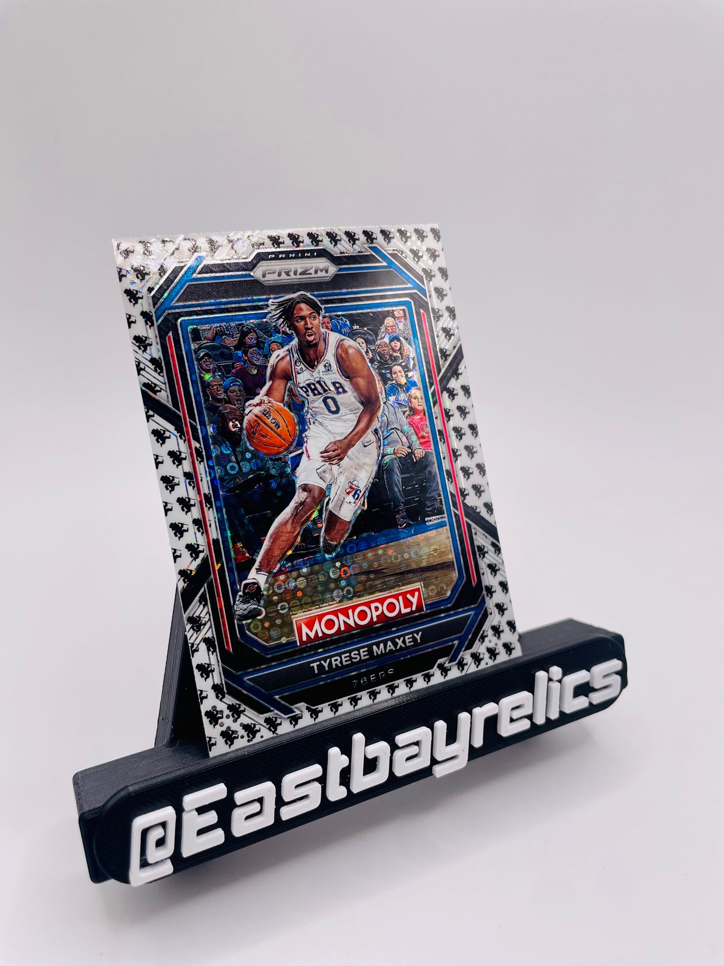 2022-23 Monopoly Prizm “running Mr. monopoly” Tyrese Maxey