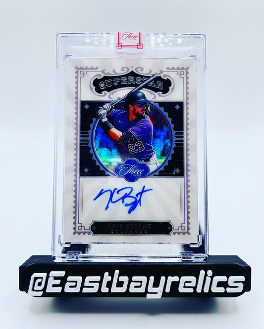 2022 Panini Three and Two superstar signatures Kris Bryant