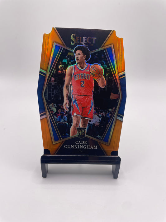 2021-22 Panini Select Orange Prizm Cade Cunningham 13/65 ROOKIE Die cut